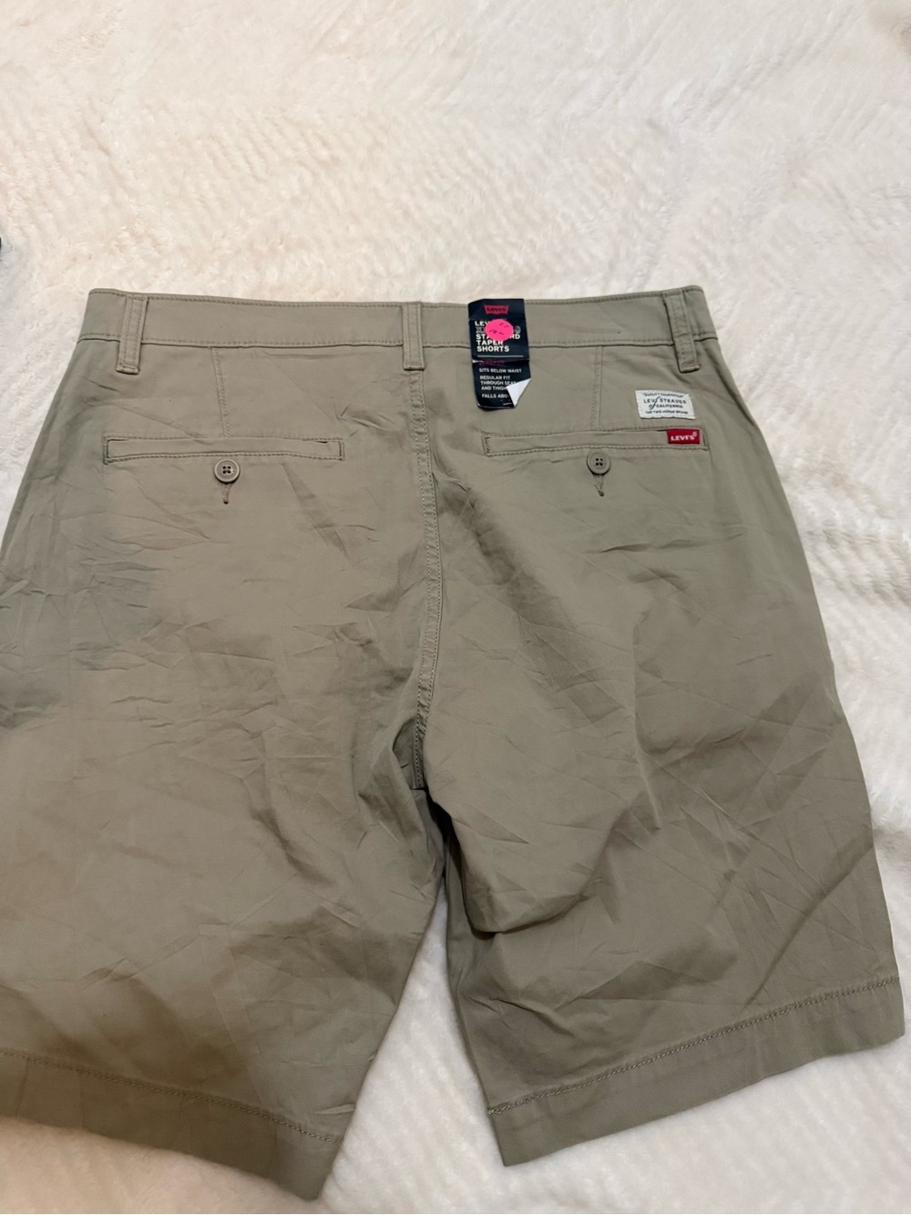 Levi's Men's Khaki Flat-Front Chino Shorts